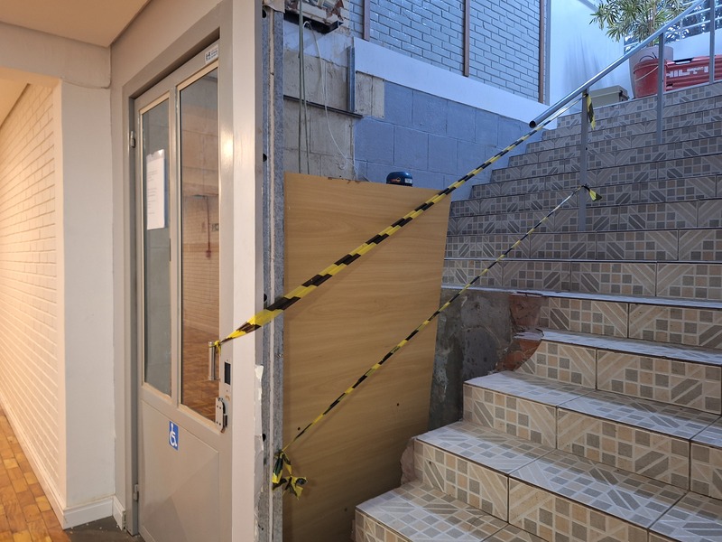 Inic%c3%ado das obras do elevador